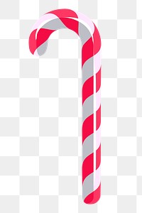 Candy cane png sticker, dessert illustration, transparent background. Free public domain CC0 image