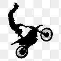 Motocross man png sticker, transparent background. Free public domain CC0 image