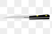 Knife png sticker illustration, transparent background. Free public domain CC0 image.