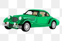 Classic car png sticker, vintage vehicle illustration, transparent background. Free public domain CC0 image