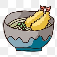 Ramen noodles png sticker, Japanese food illustration, transparent background. Free public domain CC0 image