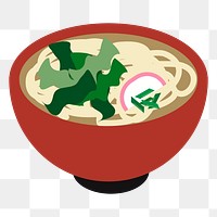 Ramen noodles png sticker, Japanese food illustration, transparent background. Free public domain CC0 image