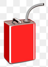 Gas can png sticker illustration, transparent background. Free public domain CC0 image.