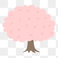 Cherry blossom png tree sticker, transparent background. Free public domain CC0 image