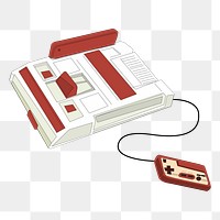 Retro video game png sticker illustration, transparent background. Free public domain CC0 image.