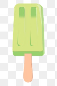 Popsicle ice-cream png sticker, dessert illustration, transparent background. Free public domain CC0 image