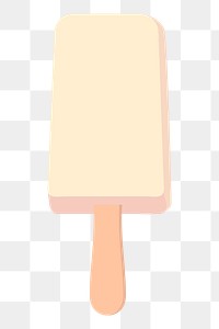 Popsicle ice-cream png sticker, dessert illustration, transparent background. Free public domain CC0 image