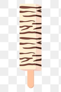 Popsicle ice-cream png sticker, dessert illustration, transparent background. Free public domain CC0 image