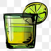 Cocktail png sticker, alcoholic beverage illustration, transparent background. Free public domain CC0 image