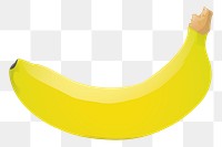 Banana png sticker fruit illustration, transparent background. Free public domain CC0 image.