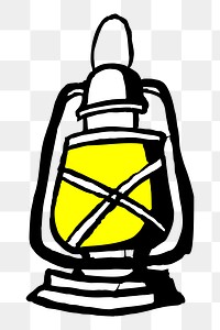 Hurricane lantern png sticker object illustration, transparent background. Free public domain CC0 image.
