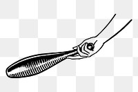 Club weapon png sticker object illustration, transparent background. Free public domain CC0 image.