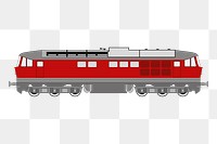 Locomotive png sticker logistics illustration, transparent background. Free public domain CC0 image.