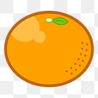 Tangerine png sticker fruit illustration, transparent background. Free public domain CC0 image.