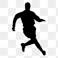 Man silhouette png sticker,  transparent background. Free public domain CC0 image.