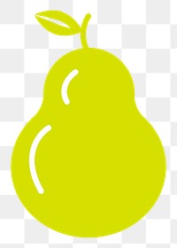 Pear  png sticker fruit illustration, transparent background. Free public domain CC0 image.