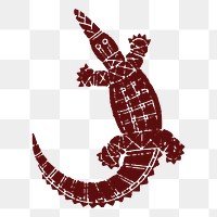 Crocodile png sticker, transparent background. Free public domain CC0 image.