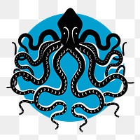 Octopus png sticker, transparent background. Free public domain CC0 image.