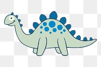 Stegosaurus dinosaur  png sticker, transparent background. Free public domain CC0 image.