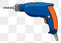 Drill tool png sticker, transparent background. Free public domain CC0 image.