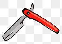 Razor png sticker, transparent background. Free public domain CC0 image.