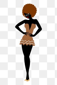 Woman's fashion png sticker, transparent background. Free public domain CC0 image.