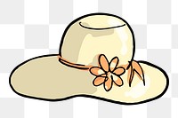 Woman's hat png sticker, transparent background. Free public domain CC0 image.