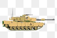 Tank png sticker, transparent background. Free public domain CC0 image.