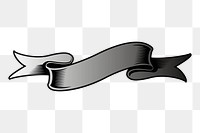 Ribbon banner png sticker, transparent background. Free public domain CC0 image.