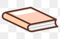 Book png sticker, transparent background. 