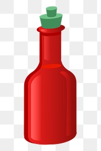 Hot sauce png sticker, transparent background. Free public domain CC0 image.