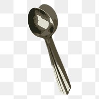 Spoon png sticker, transparent background. Free public domain CC0 image.