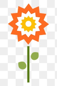 Abstract flower png sticker, transparent background. Free public domain CC0 image.