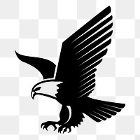Eagle png sticker, transparent background. Free public domain CC0 image.