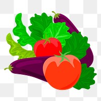 Vegetables png sticker, transparent background. Free public domain CC0 image.