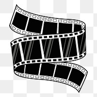 Filmstrip png sticker, transparent background. Free public domain CC0 image.
