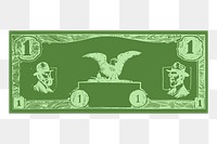Banknote png sticker, transparent background. Free public domain CC0 image.