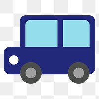 Blue car png sticker, transparent background. Free public domain CC0 image.