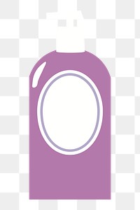 Shower bottle png sticker, transparent background. Free public domain CC0 image.