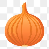 Onion png sticker, transparent background. Free public domain CC0 image.