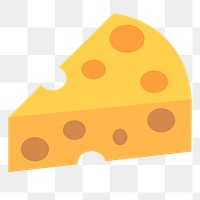 Cheese png sticker, transparent background. Free public domain CC0 image.