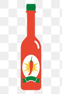 Hot Sauce png sticker, transparent background. Free public domain CC0 image.