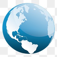 Globe png sticker, transparent background. Free public domain CC0 image.