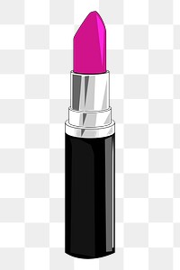 Pink lipstick png sticker, transparent background. Free public domain CC0 image.