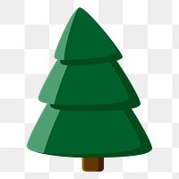 Christmas tree png sticker, transparent background. 