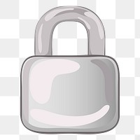 Lock png sticker, transparent background. Free public domain CC0 image.