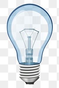 Light bulb png sticker, transparent background. Free public domain CC0 image.