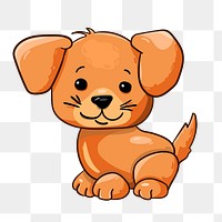 Cute dog  png sticker pet illustration, transparent background. Free public domain CC0 image.