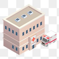 Hospital png sticker building illustration, transparent background. Free public domain CC0 image. clipart, building illustration psd. Free public domain CC0 image.