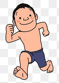 Man png sticker cartoon character illustration, transparent background. Free public domain CC0 image.